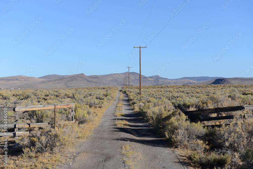 Old road in the desert