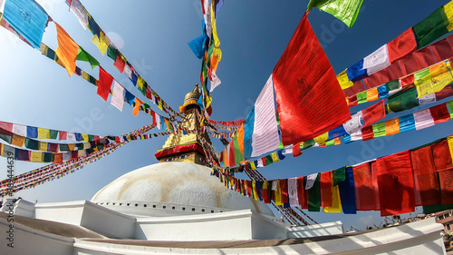 Foto The Bouddhanath Temple in Kathmandu, Nepal