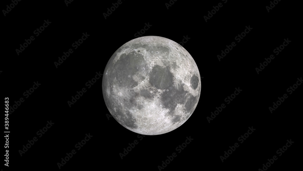 3D rendering illustration of the moon 3D rendering illustration of the moon