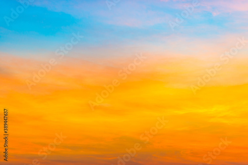 Fototapeta Naklejka Na Ścianę i Meble -  Sunset colorful sky for sunset nature background