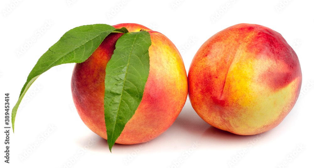 Nectarine isolated on white Nectarine isolated on white