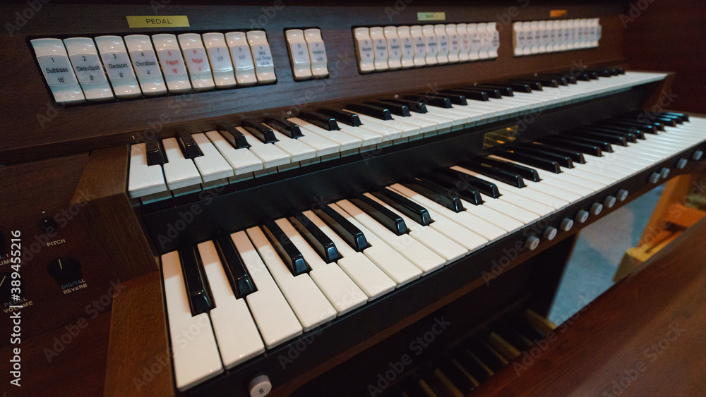 Photography of a fragment of modern musical organ. Photography of a fragment of modern musical organ.