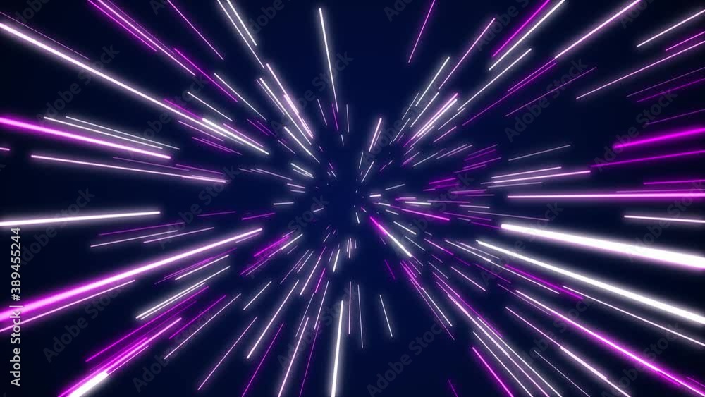 3d rendering colored warp loop. Hyper jump into another galaxy. Neon glowing rays in motion. 3d rendering colored warp loop. Hyper jump into another galaxy. Neon glowing rays in motion.