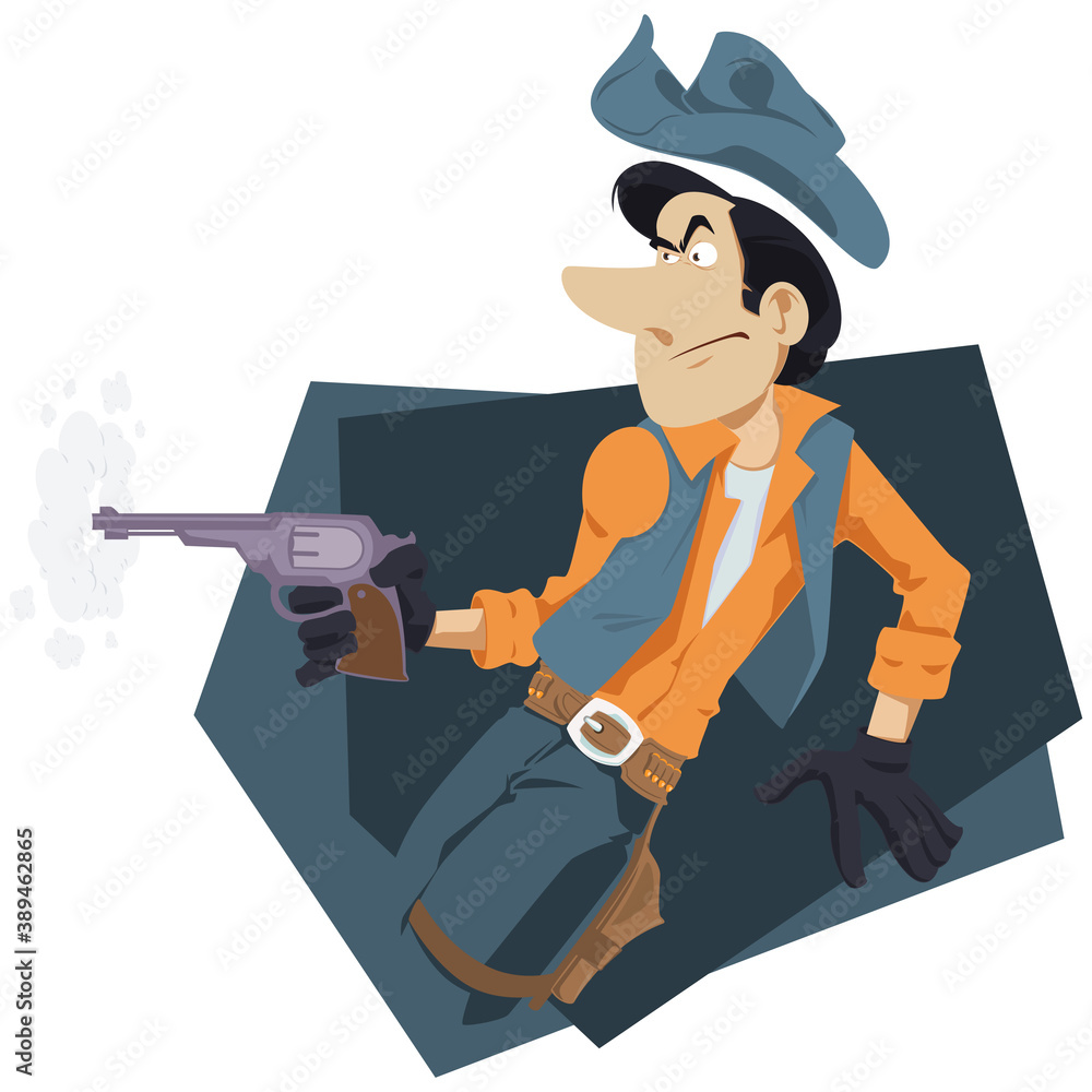 Wild west world. Cowboy with gun. Illustration for internet and mobile website. Wild west world. Cowboy with gun. Illustration for internet and mobile website.
