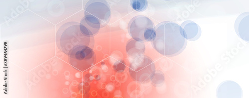 Neural network concept. Connected cells with links. High technology process. Abstract background