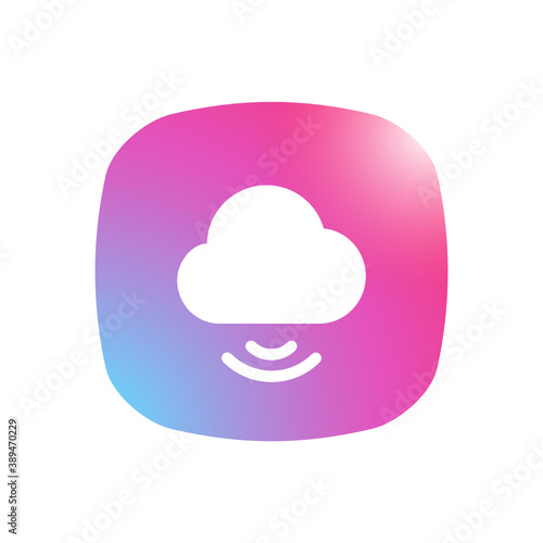 Cloud Sharing - Mobile App Icon