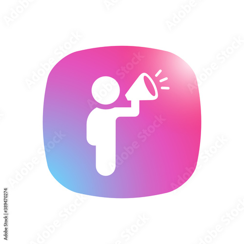Business Announcement - Mobile App Icon