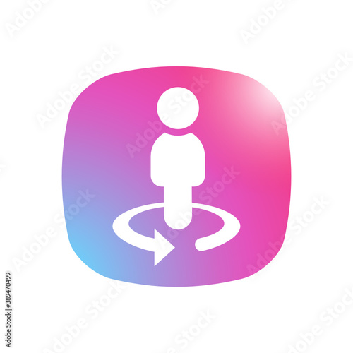 Businessman Circle - Mobile App Icon