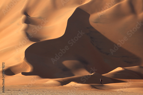 The Empty Quarter desert in Oman is the most beautiful Arab sand .  photo