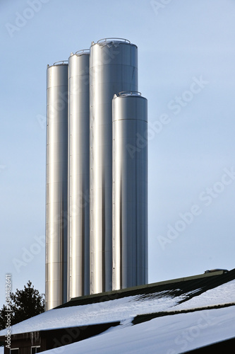 Four Stainless Steel Tanks