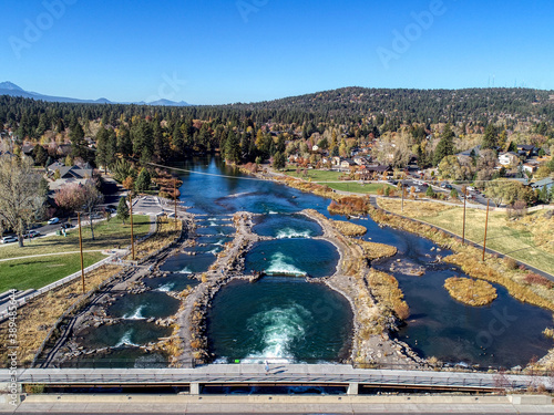 Bend Whitewater Park on the Deschutes River in Bend  Oregon