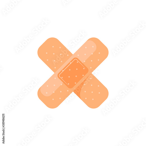 adhesive plaster flat icon, isolated stock vector eps10