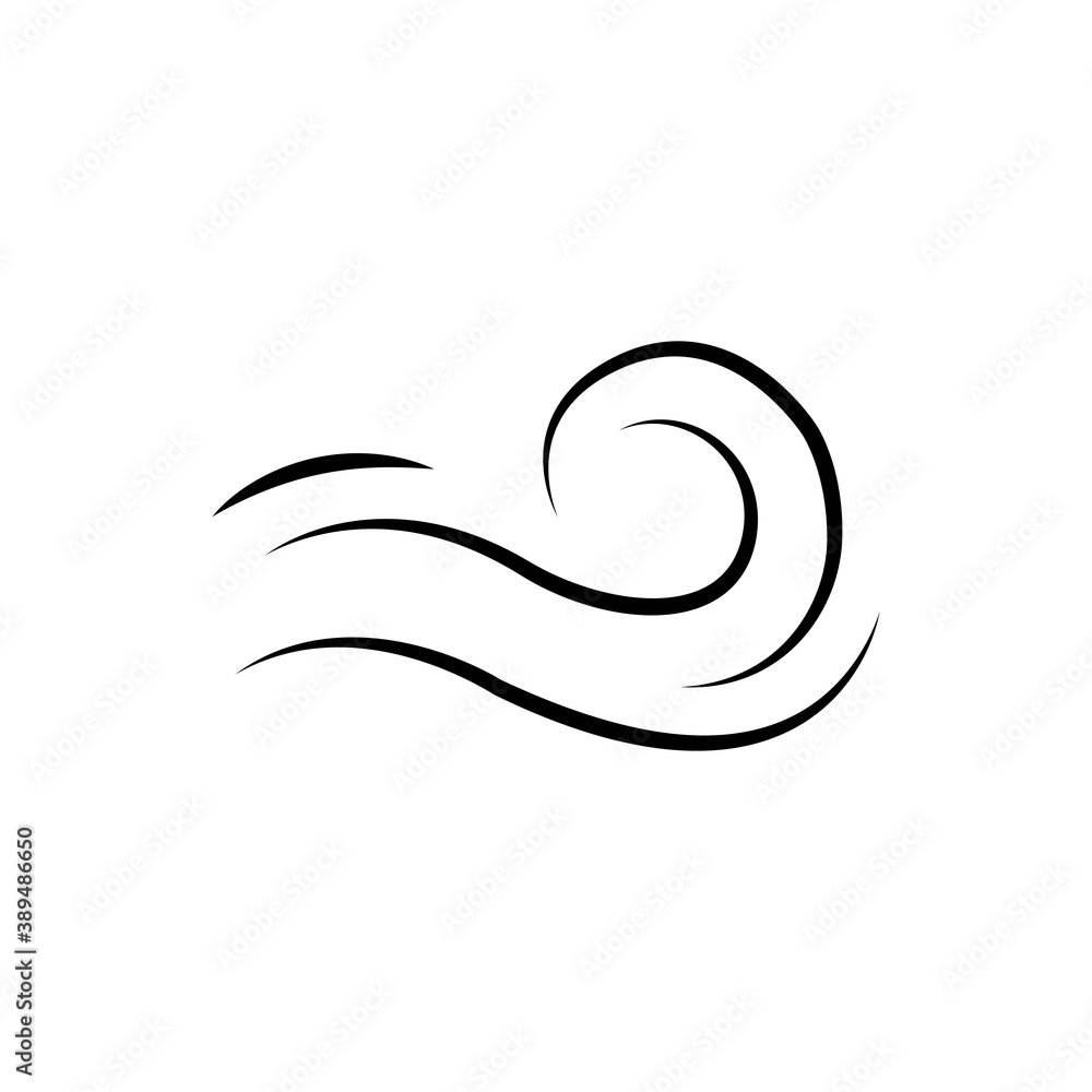 Naklejka premium wind logo