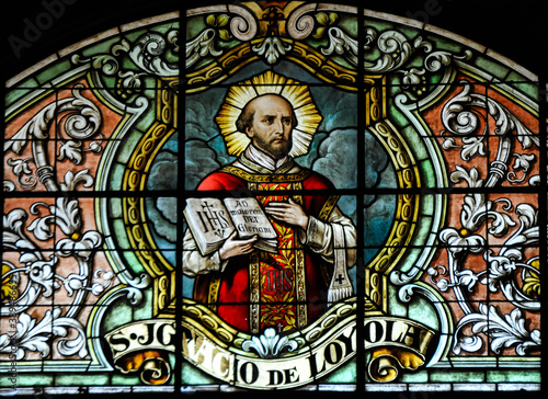 Saint Ignatius, of Loyola, Stain Glass photo