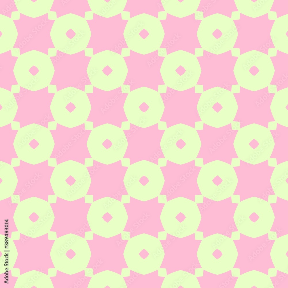 Yellow and pink vintage, retro simple beauty pattern