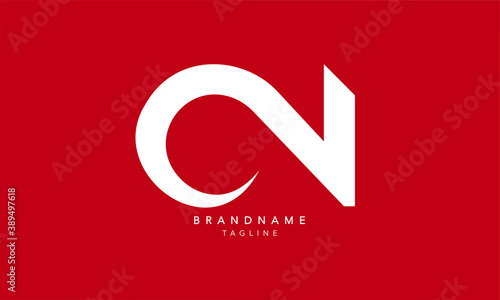 Alphabet letters Initials Monogram logo CN, NC, C and N