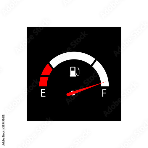 Fuel indicators gas meter. Gauge vector tank full icon on backgrround. eps 10