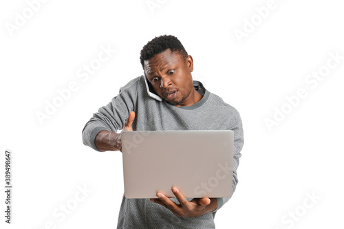 Stressed African-American m...