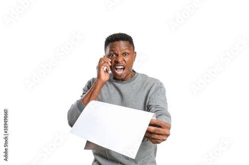 Stressed African-American m...