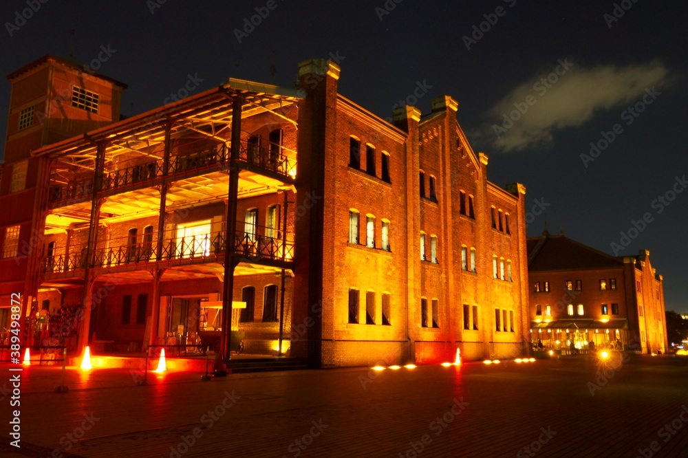 Fototapeta premium 赤レンガ倉庫 横浜の夜景