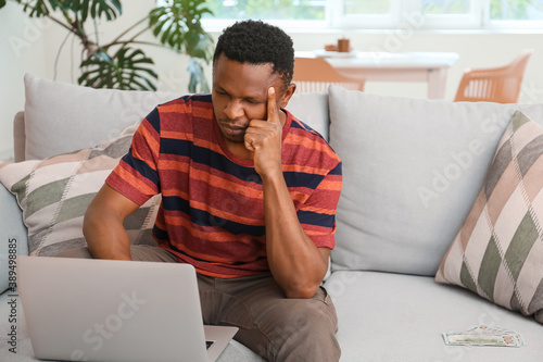 Stressed African-American m...