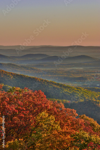 Sunrise in Shenandoah National Park
