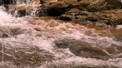 Georgia Minnehaha Falls  Water flowing in Falls Creek from the bottom of Minnehaha Falls photo