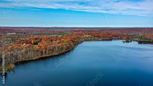 Foliage Leaves Lake and Sky © Leon718