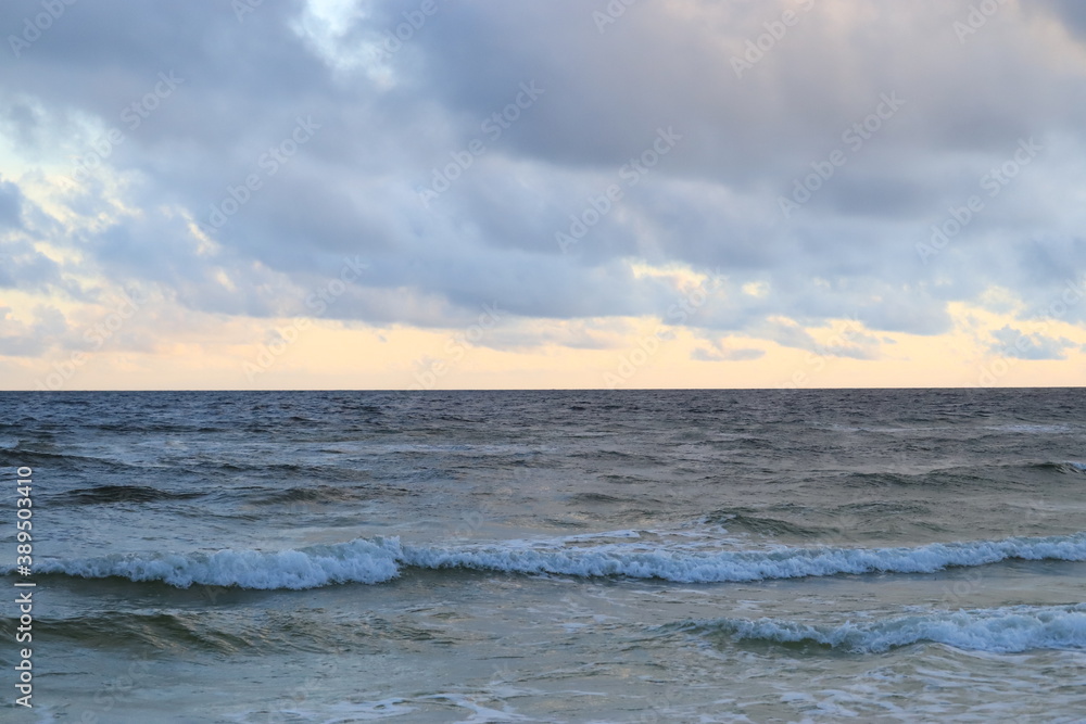 Clouds over the ocean as seen from the Gulf Coast of the Gulf of Mexico