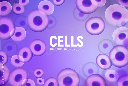 Abstract cell background, human biology science medical nucleus. Vector cell virus stem