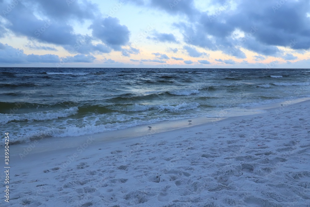 Wonderful ocean coastline view from the Gulf of Mexico