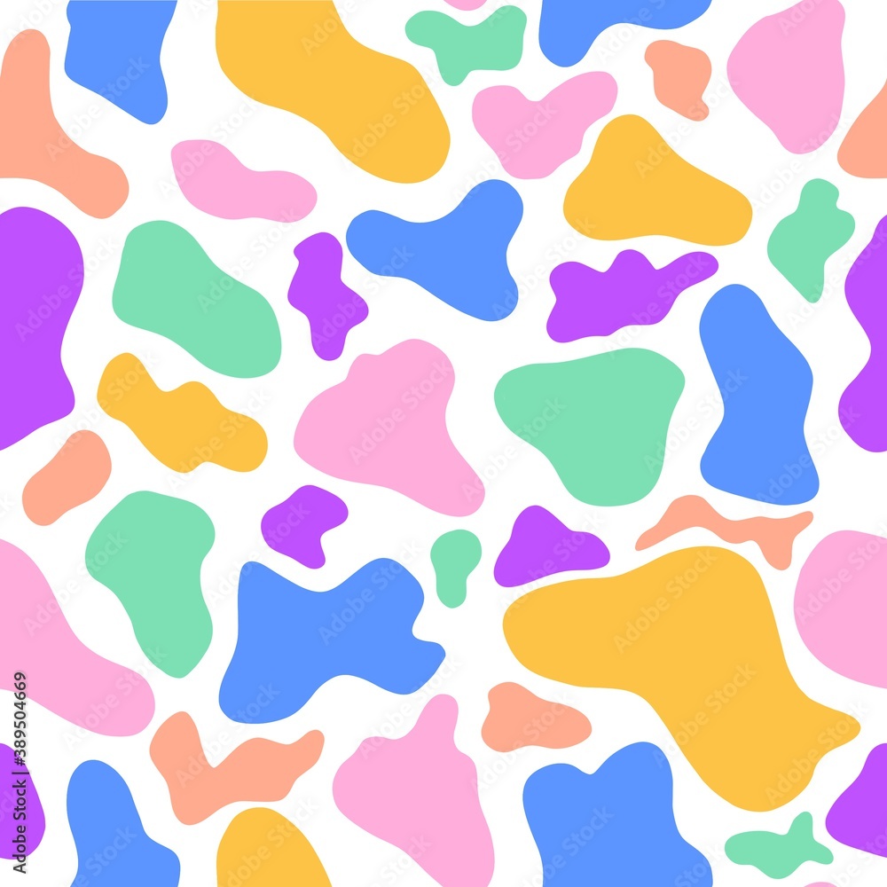 A pattern of multicolored spots on a white background. Versatile and bright. A pattern of multicolored spots on a white background. Versatile and bright.