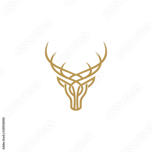 deer logo designs, template, and vector