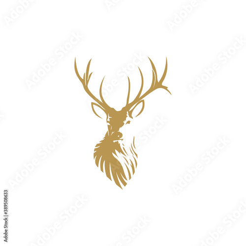 deer logo designs, template, and vector