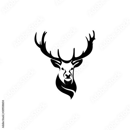 deer logo designs  template  and vector