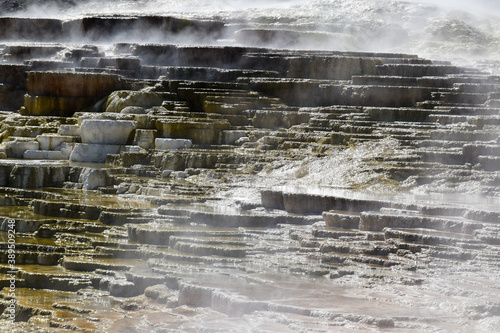 Mammoth Hot Springs Terrace, Yellowstone National Park and Preserve, USA.
