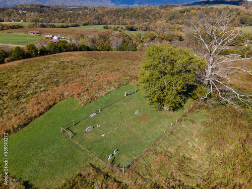 Aerial view of the mountain