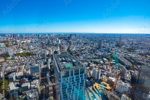 【渋谷スカイより】東京都、都市景観/世田谷区の街並み © BSDC