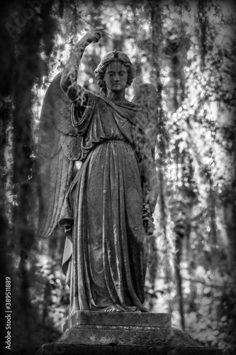 Concrete Angel Statue © Laura