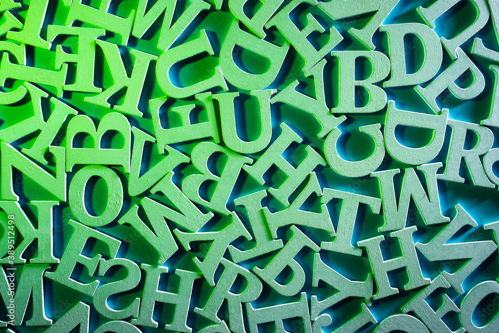 Latin volumetric letters on a plane. Top view of letters of alphabet. Alphabet as a symbol of learning english. Concept - getting education in english. Preschool education in english. Latin volumetric letters on a plane. Top view of letters of alphabet. Alphabet as a symbol of learning english. Concept - getting education in english. Preschool education in english.