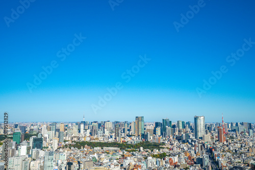【渋谷スカイより】東京都内、都市景観/六本木、東京タワー方面 © BSDC