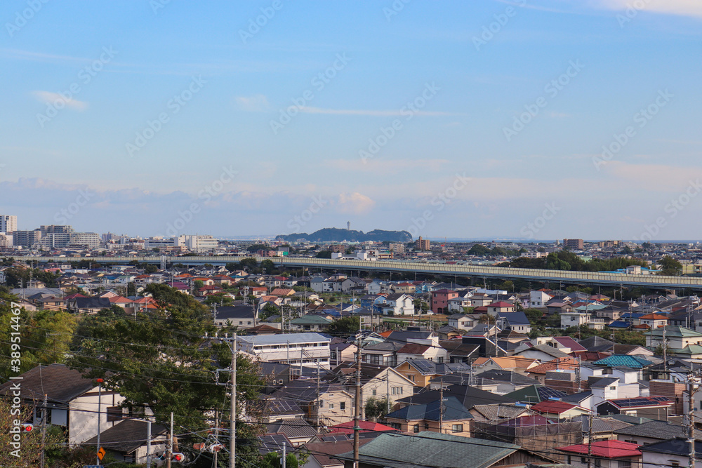 Obraz premium 茅ヶ崎の街並み（神奈川県茅ケ崎市）