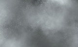 Snow color smoke on black background