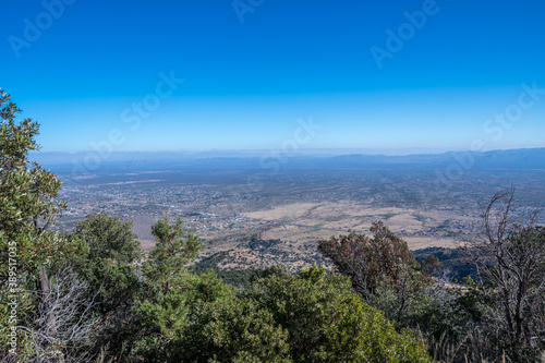An overlooking view of Sierra Vista, Arizona