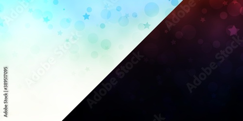 Vector background with circles, stars.
