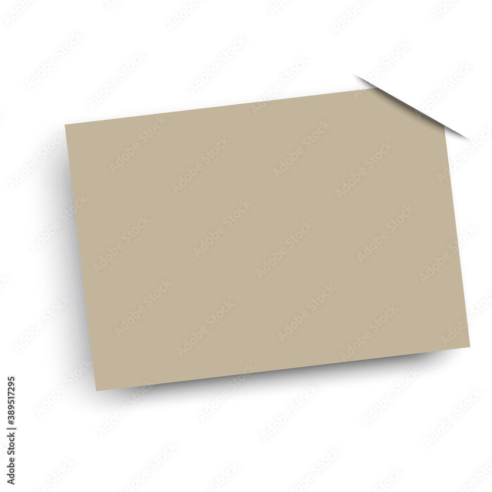 Blank paper for writing. Vector illustration. 3d mock up of a sheet of paper with a corner tucked in. Stock image. EPS10 Blank paper for writing. Vector illustration. 3d mock up of a sheet of paper with a corner tucked in. Stock image. EPS10