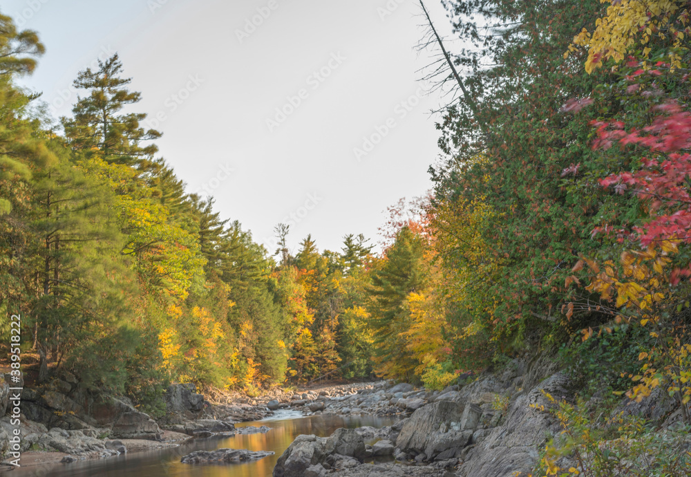 River and fall foliage in the Adirondacks, NY River and fall foliage in the Adirondacks, NY