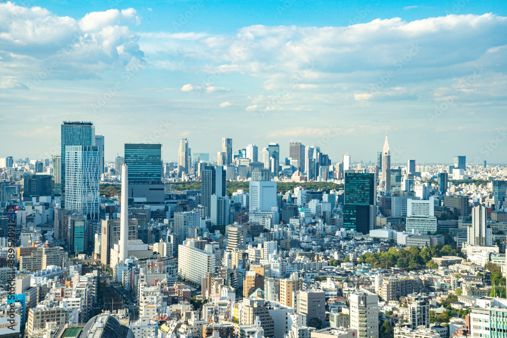 【恵比寿ガーデンプレイスより】都内景観・眺望・渋谷・新宿副都心方面
