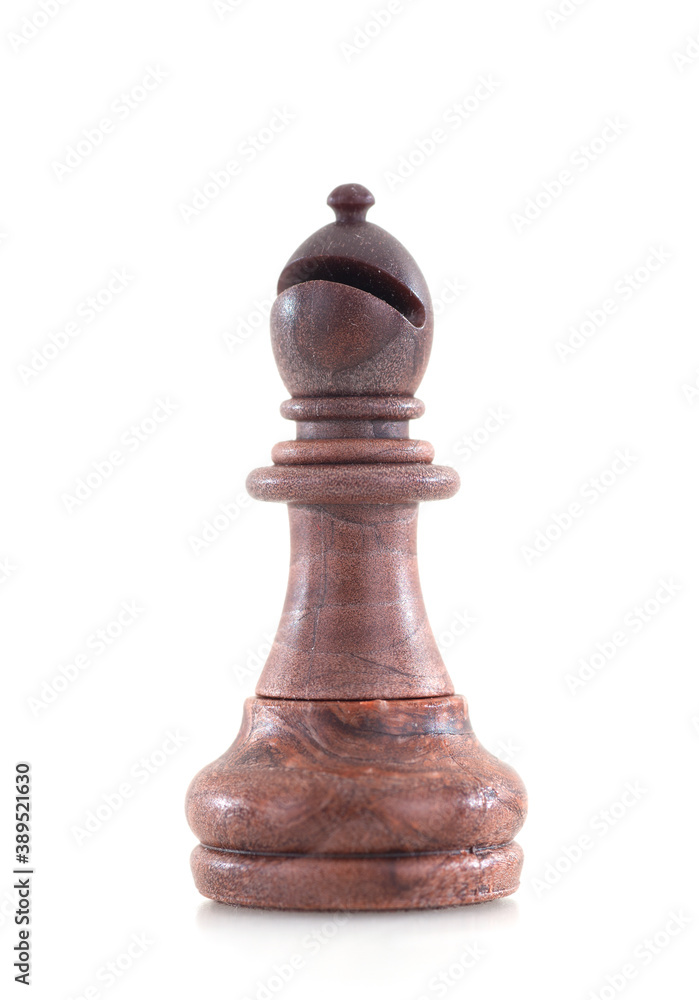 A chess figure on white background