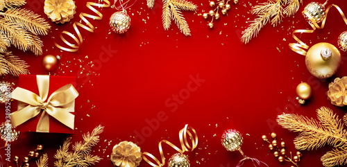 Obraz na płótnie Christmas decoration w salonie